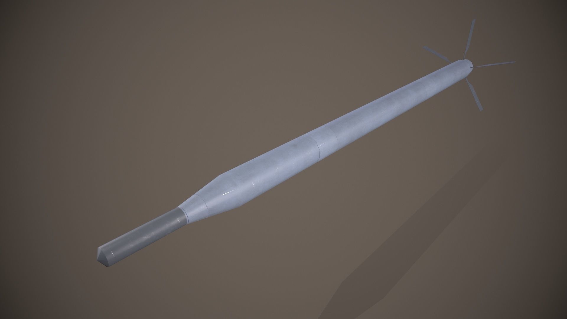 B-13 Rocket Pod Low-poly 3D model_2