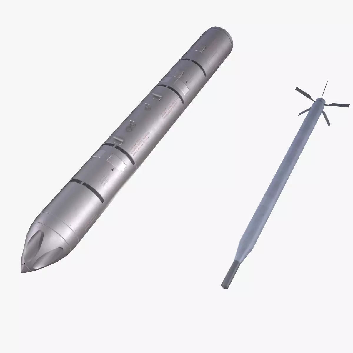 B-13 Rocket Pod Low-poly 3D model_0