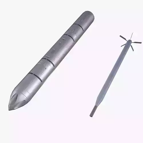 B-13 Rocket Pod Low-poly 3D model B-13 Rocket Pod Low-poly 3D model