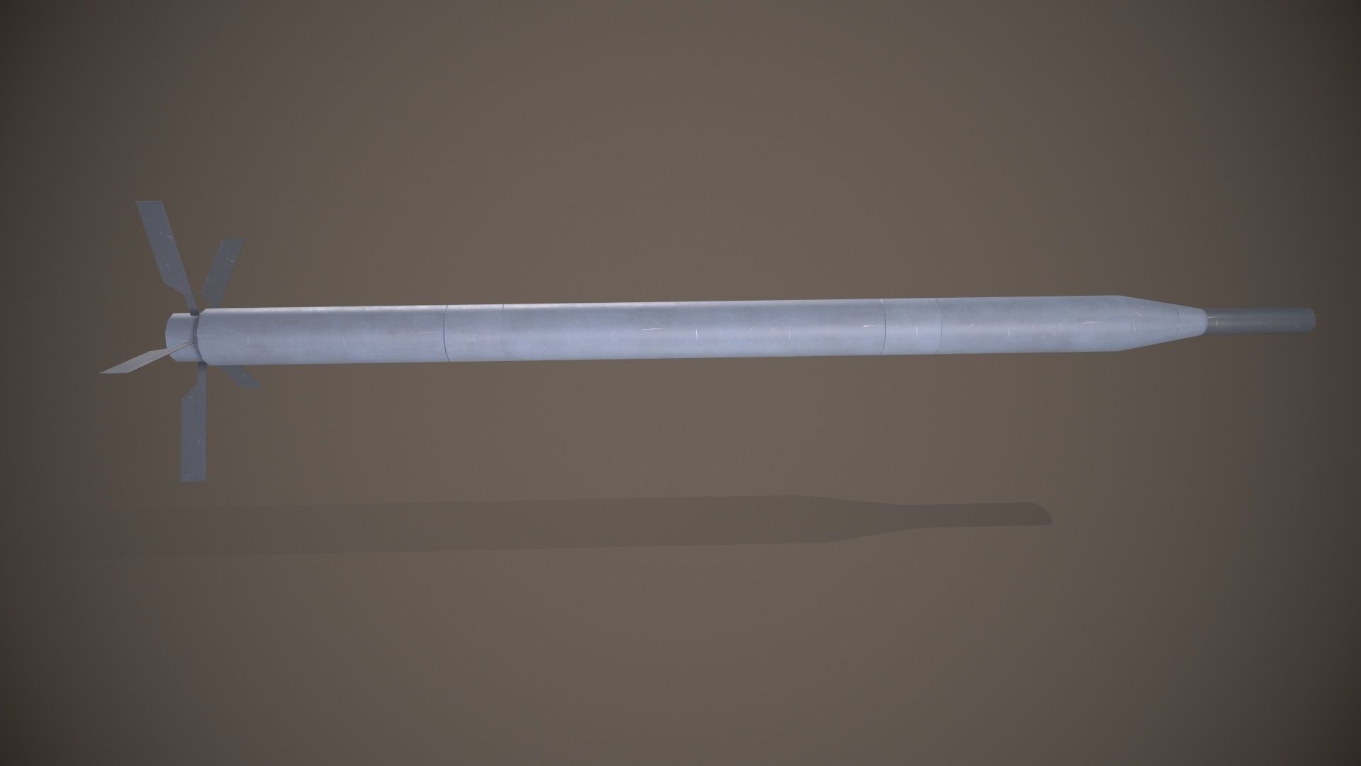 B-13 Rocket Pod Low-poly 3D model_4