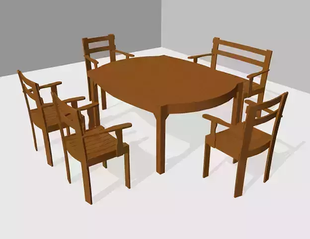 Outside Patio Table with Chairs