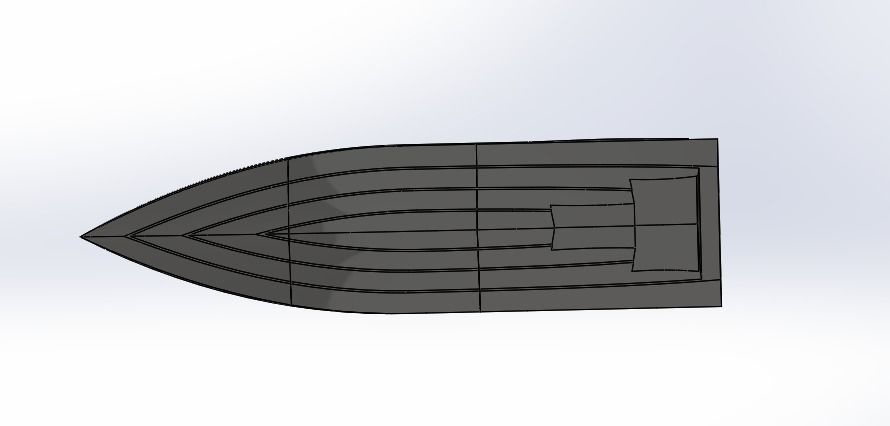 Mono Hull Boat 3D model 3D printable | CGTrader