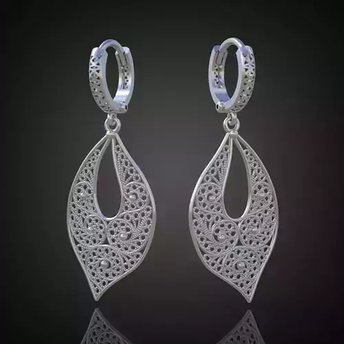 Earring 3D model 3D printable model 0059-8