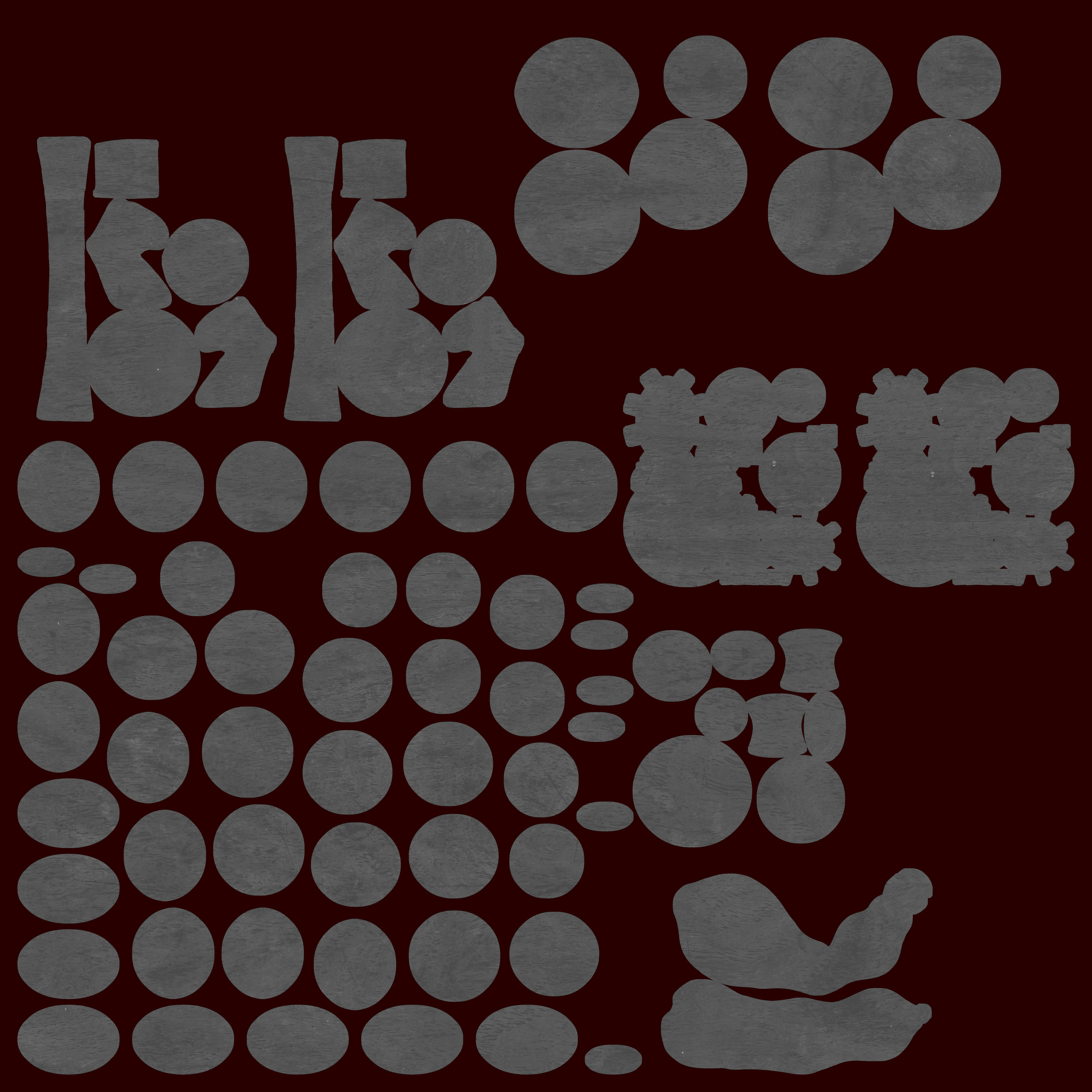 Chess Set board Low-poly 3D model_10