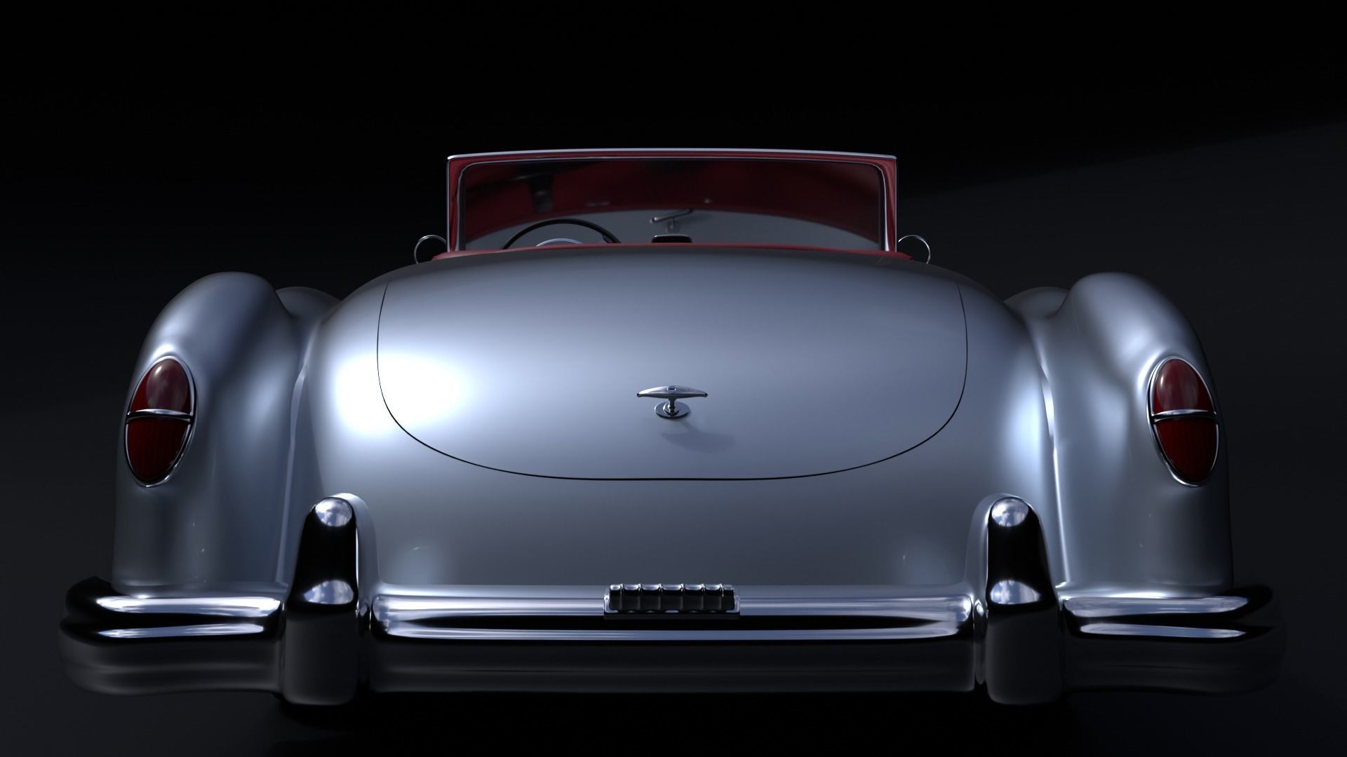 Nash Healey 1952-1953 vintage car Blender  3D model_6