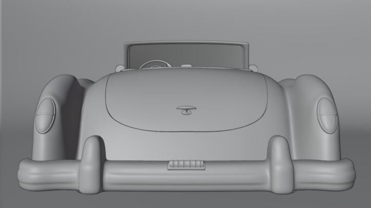 Nash Healey 1952-1953 vintage car Blender  3D model_7