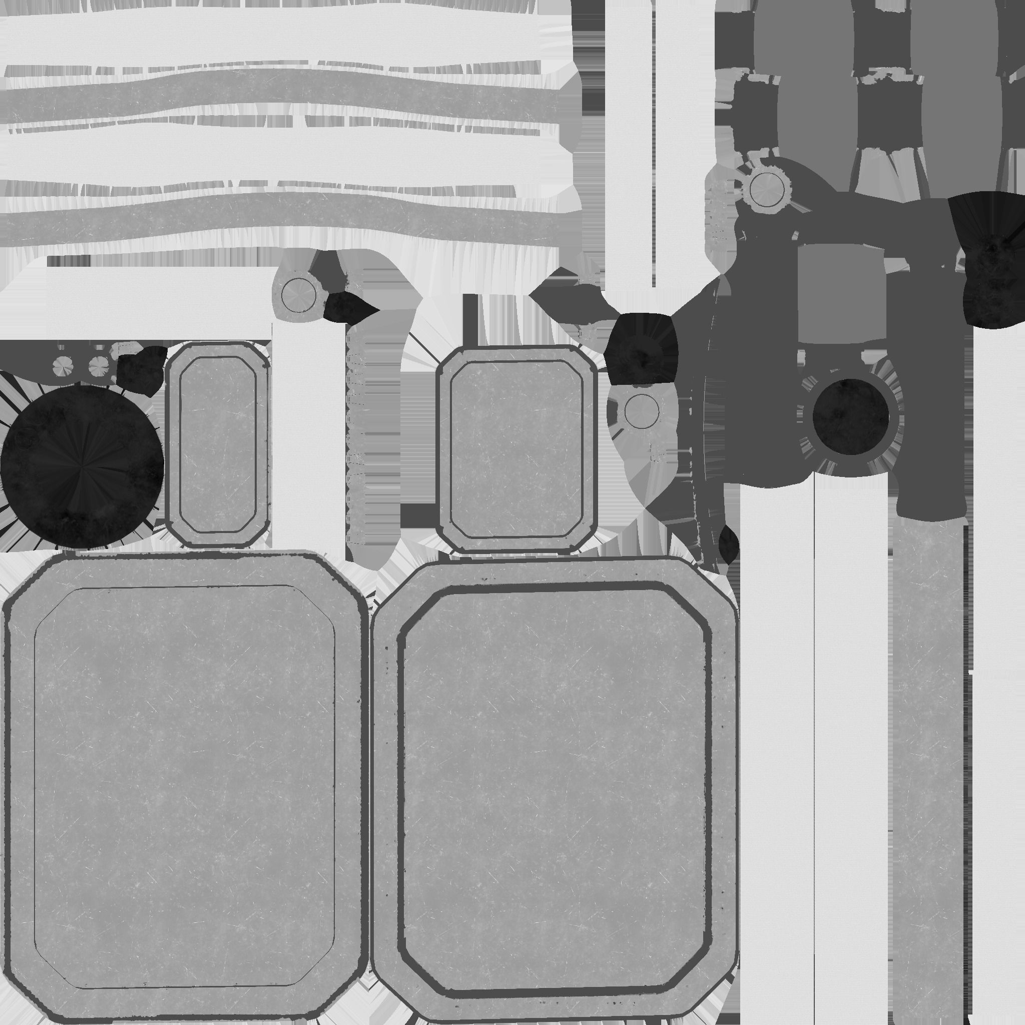 SciFi Backpack I05 Steel Bright - Fashion Character Design Low-poly 3D model_26