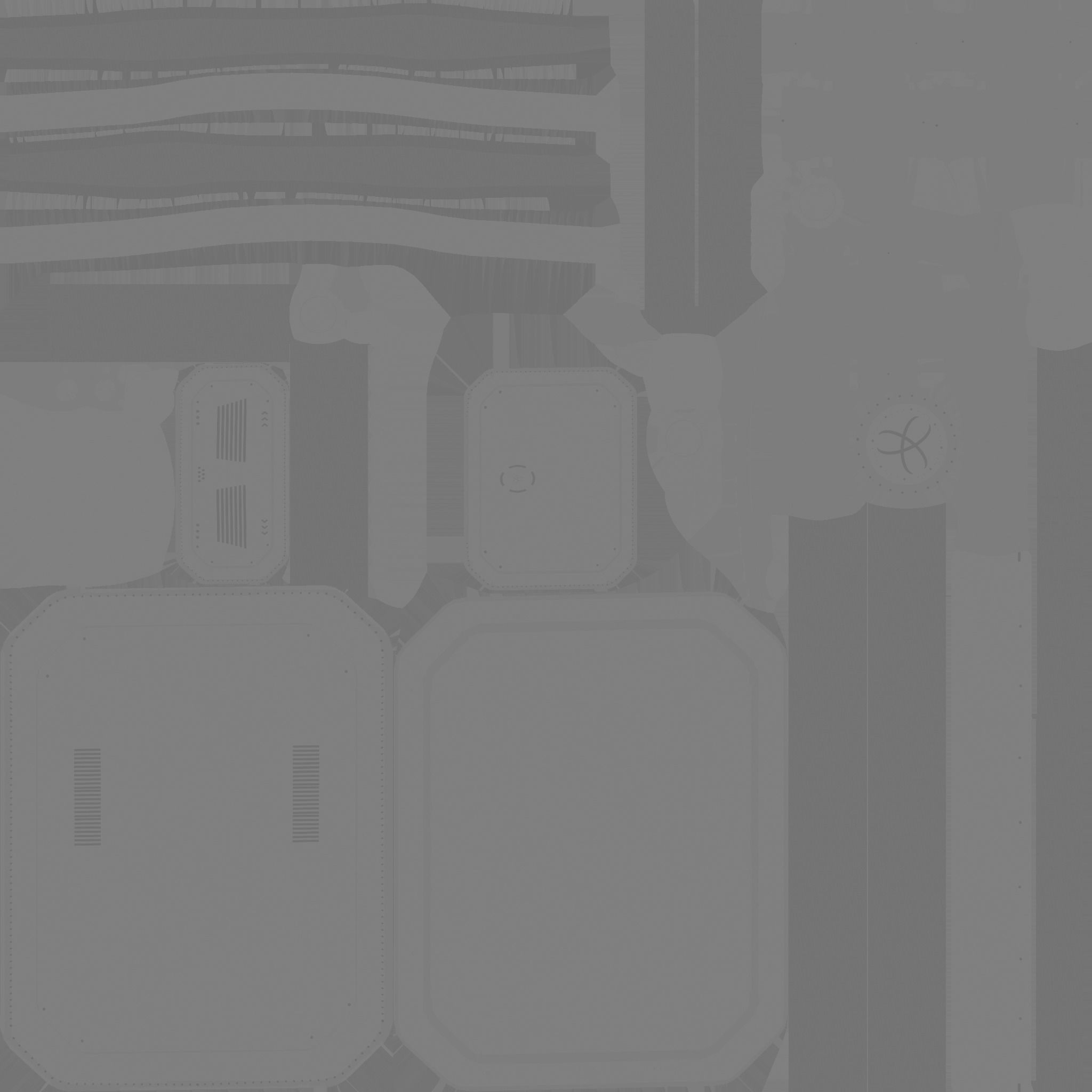 SciFi Backpack I05 Steel Bright - Fashion Character Design Low-poly 3D model_23