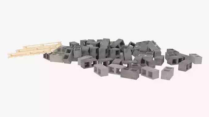 concrete bricks pallet 2