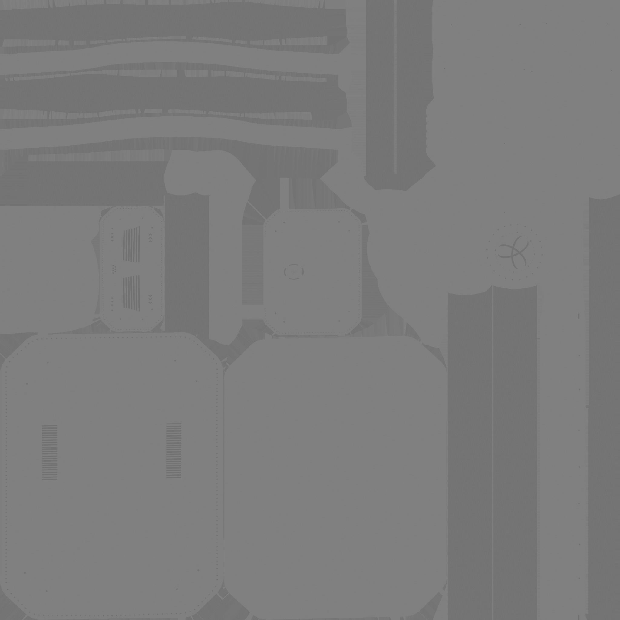 SciFi Backpack I07 White Dirt - Fashion Character Design Low-poly 3D model_23