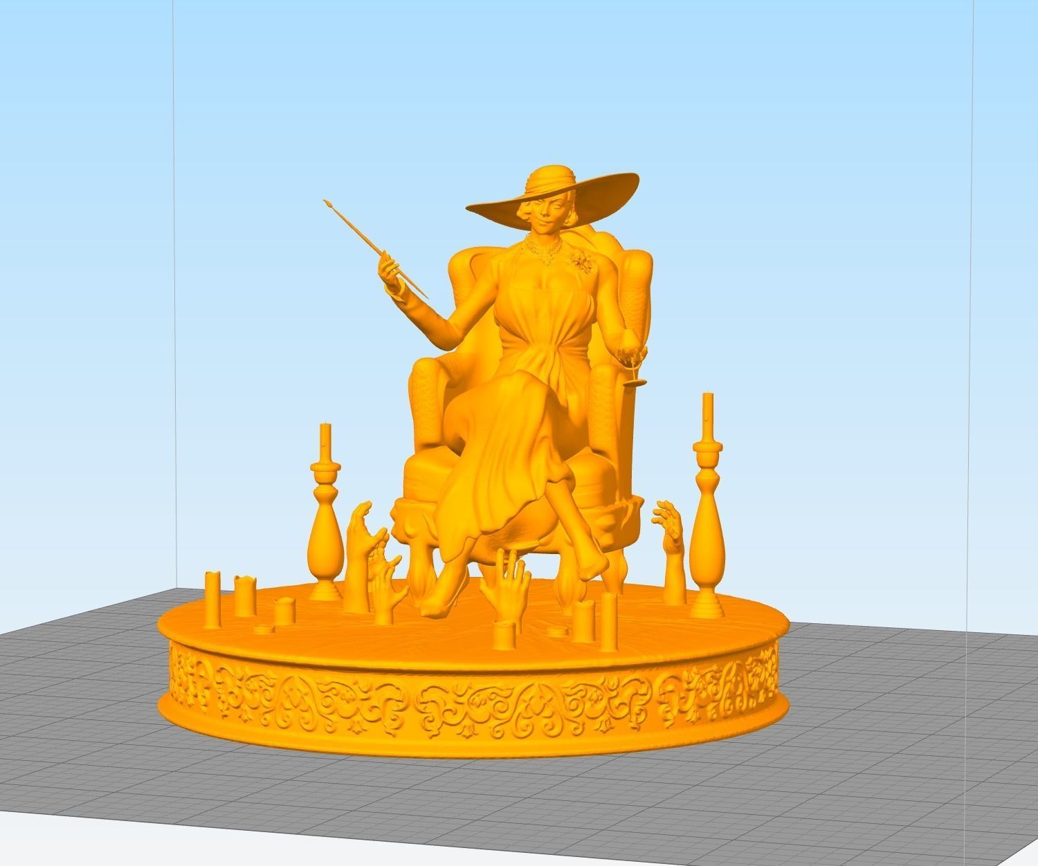 LADY DIMITRESCU - RESIDENT EVIL 3D print model_4