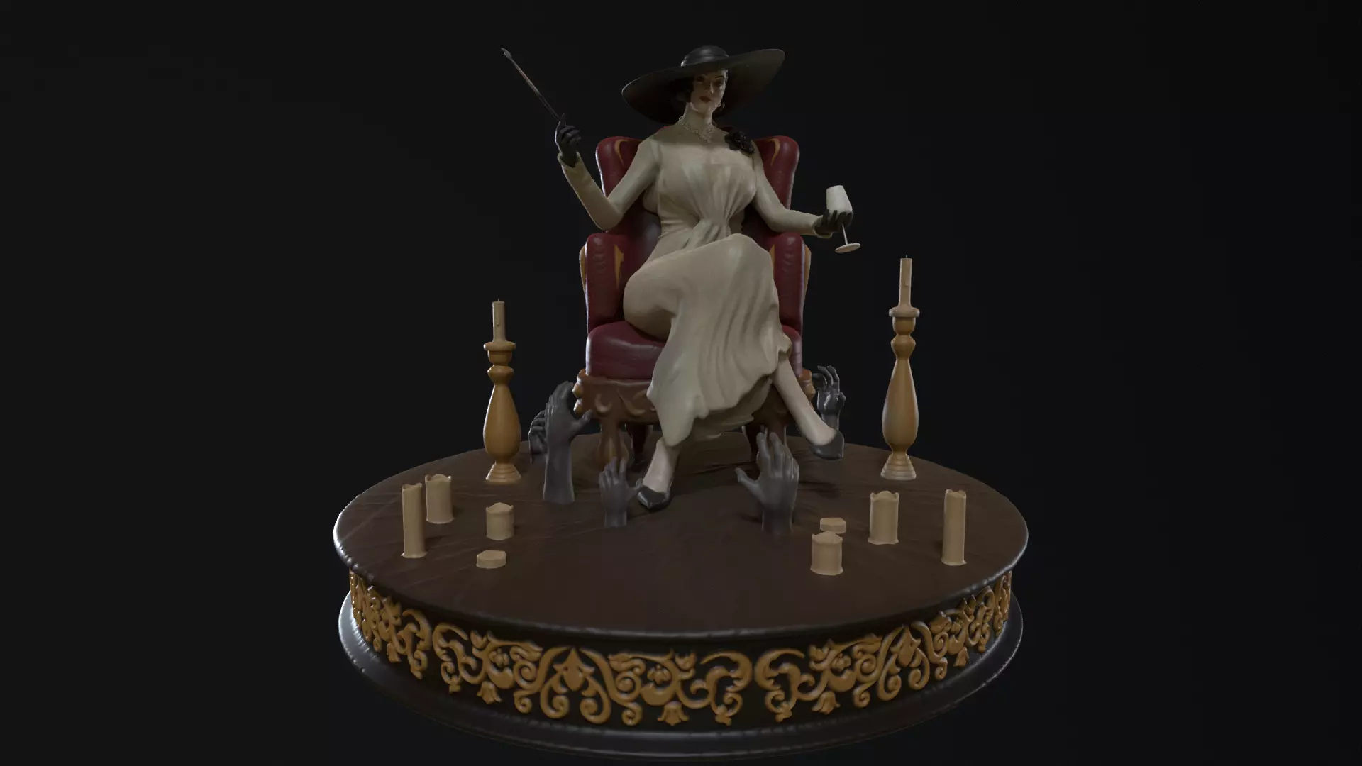 LADY DIMITRESCU - RESIDENT EVIL 3D print model_0