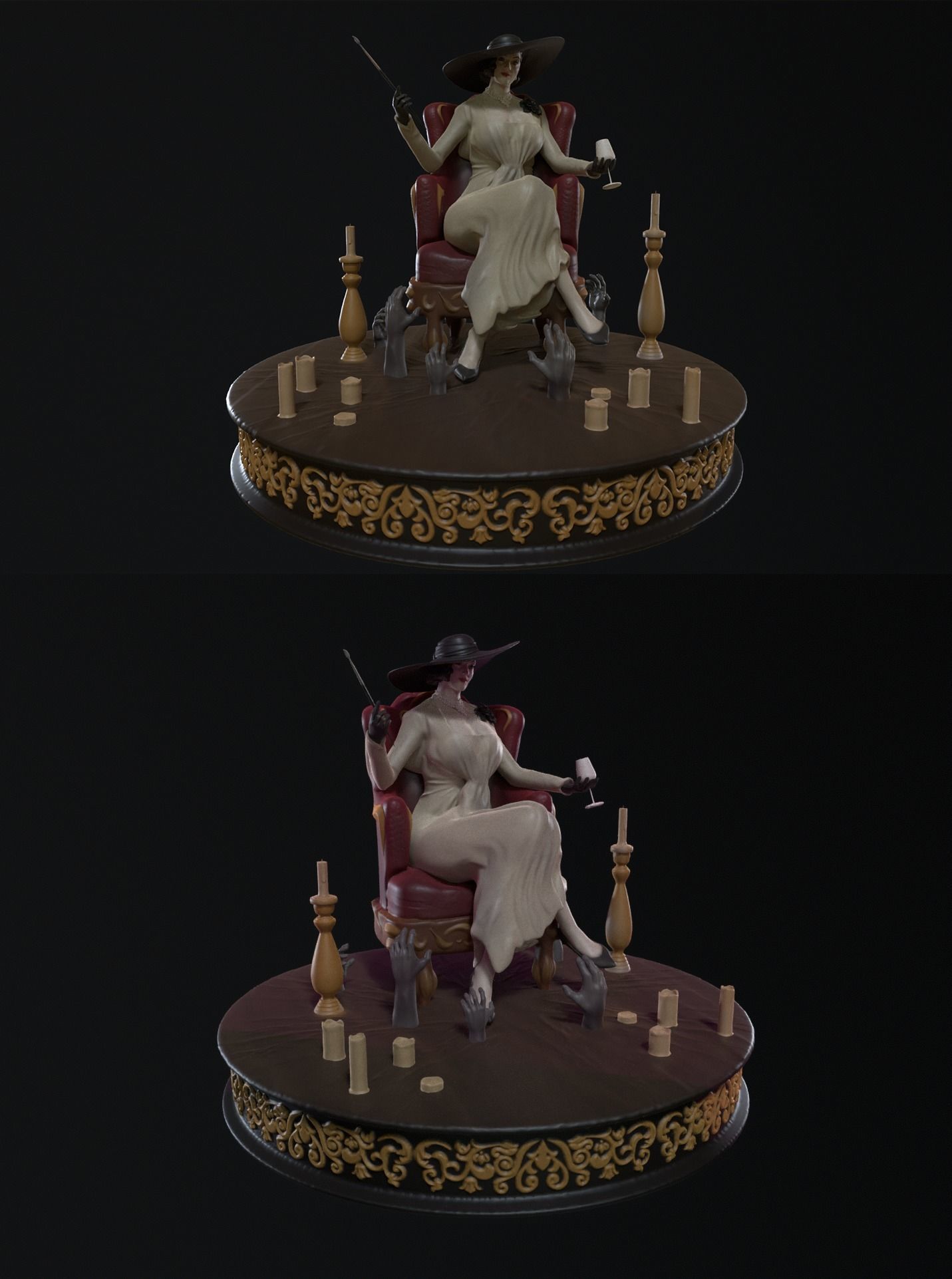 LADY DIMITRESCU - RESIDENT EVIL 3D print model_1