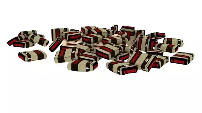 concrete sacks pallet pile 1