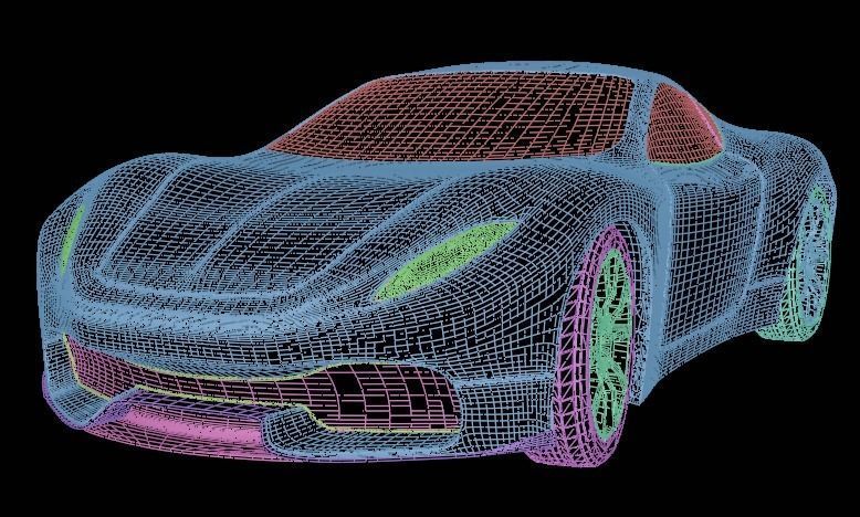 Coupe-CRZ futuristic sports car 3D model_8