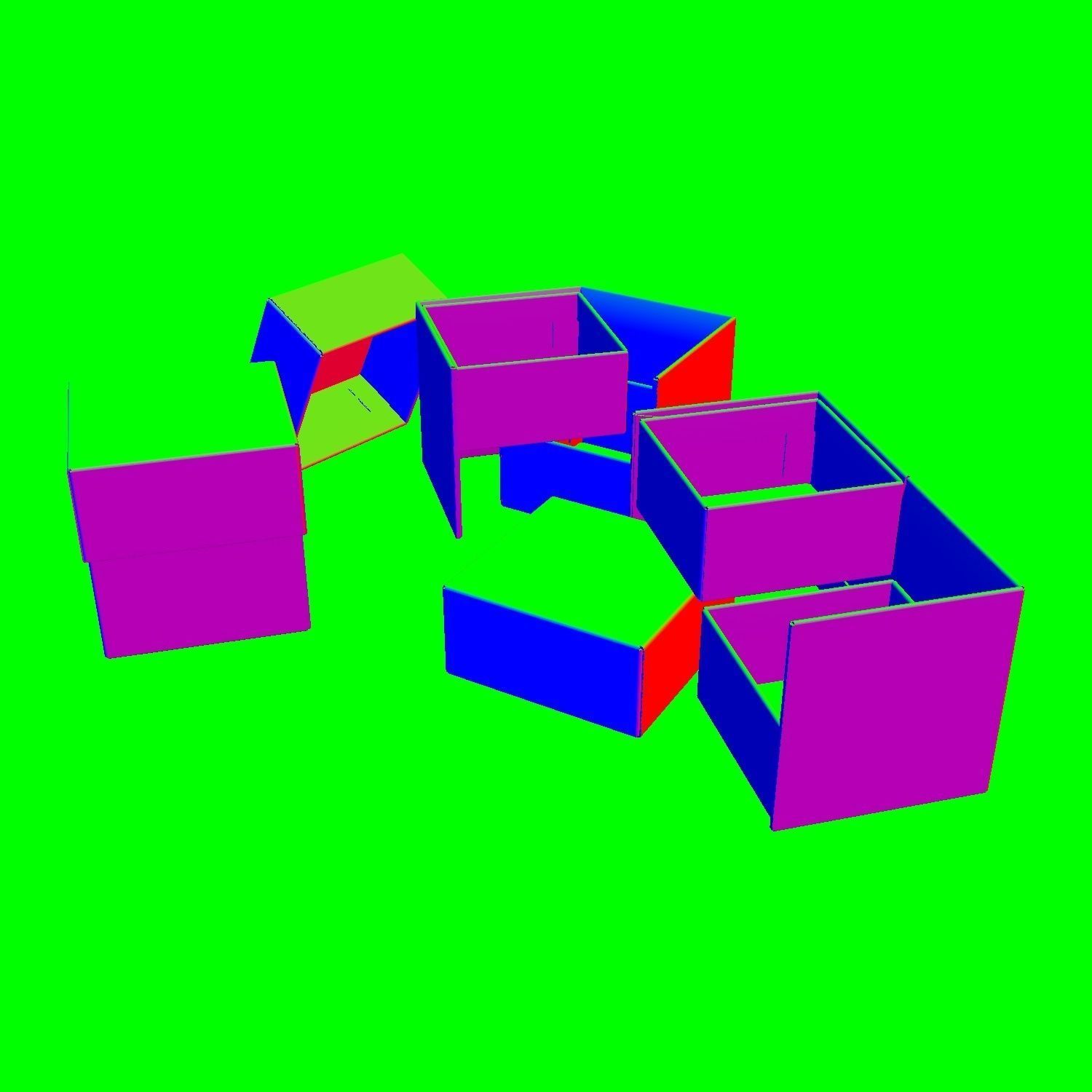 TIER BOX - Package 3D model 3D model | CGTrader