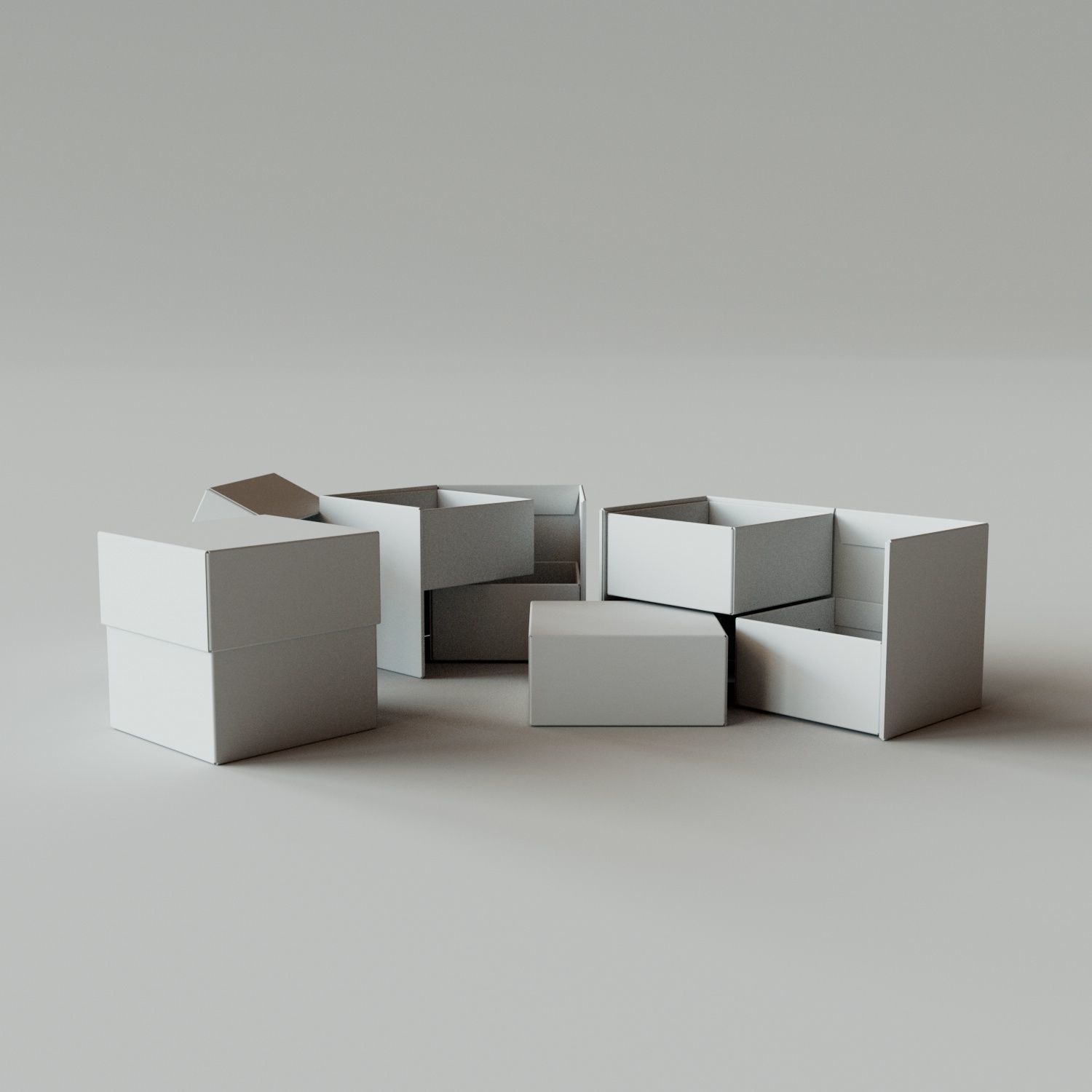 TIER BOX - Package 3D model 3D model | CGTrader