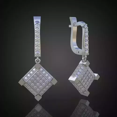 Earring 3D model 3D printable model 0065-17