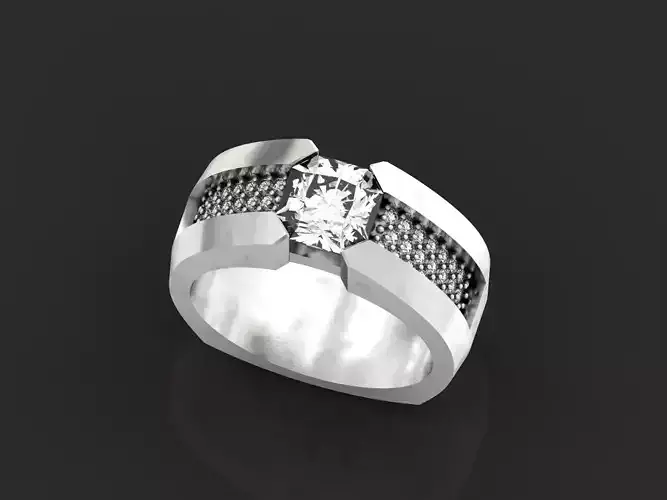 man ring with diamonds 435