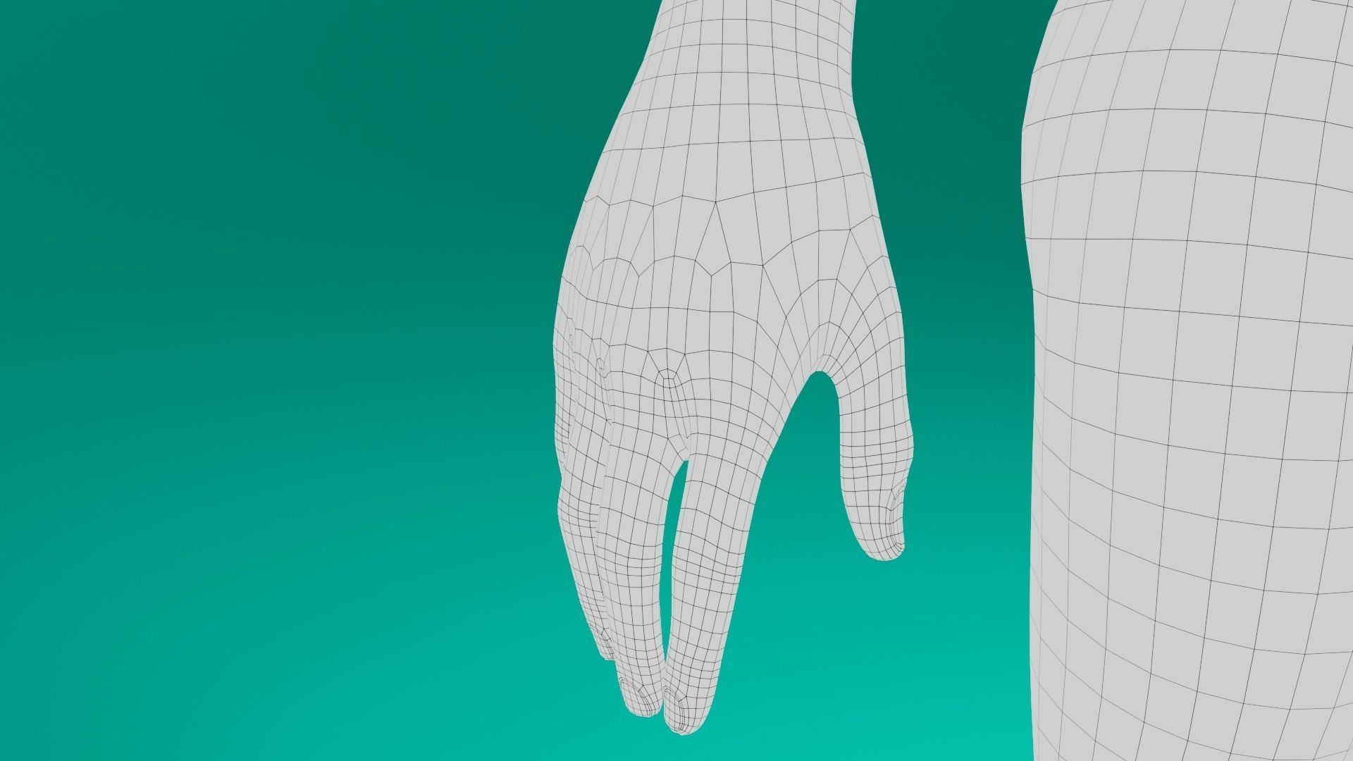 Assassin Girl Low-poly 3D model_21