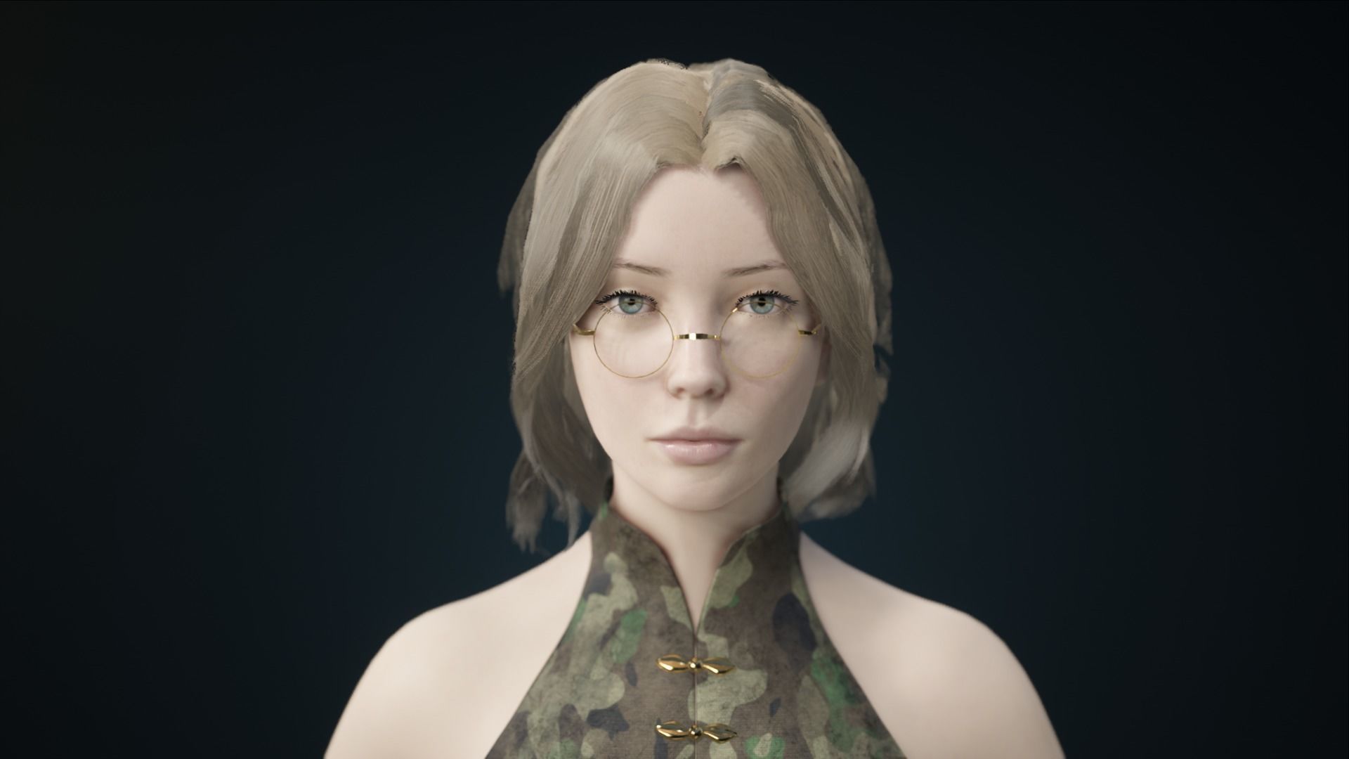 Assassin Girl Low-poly 3D model_5