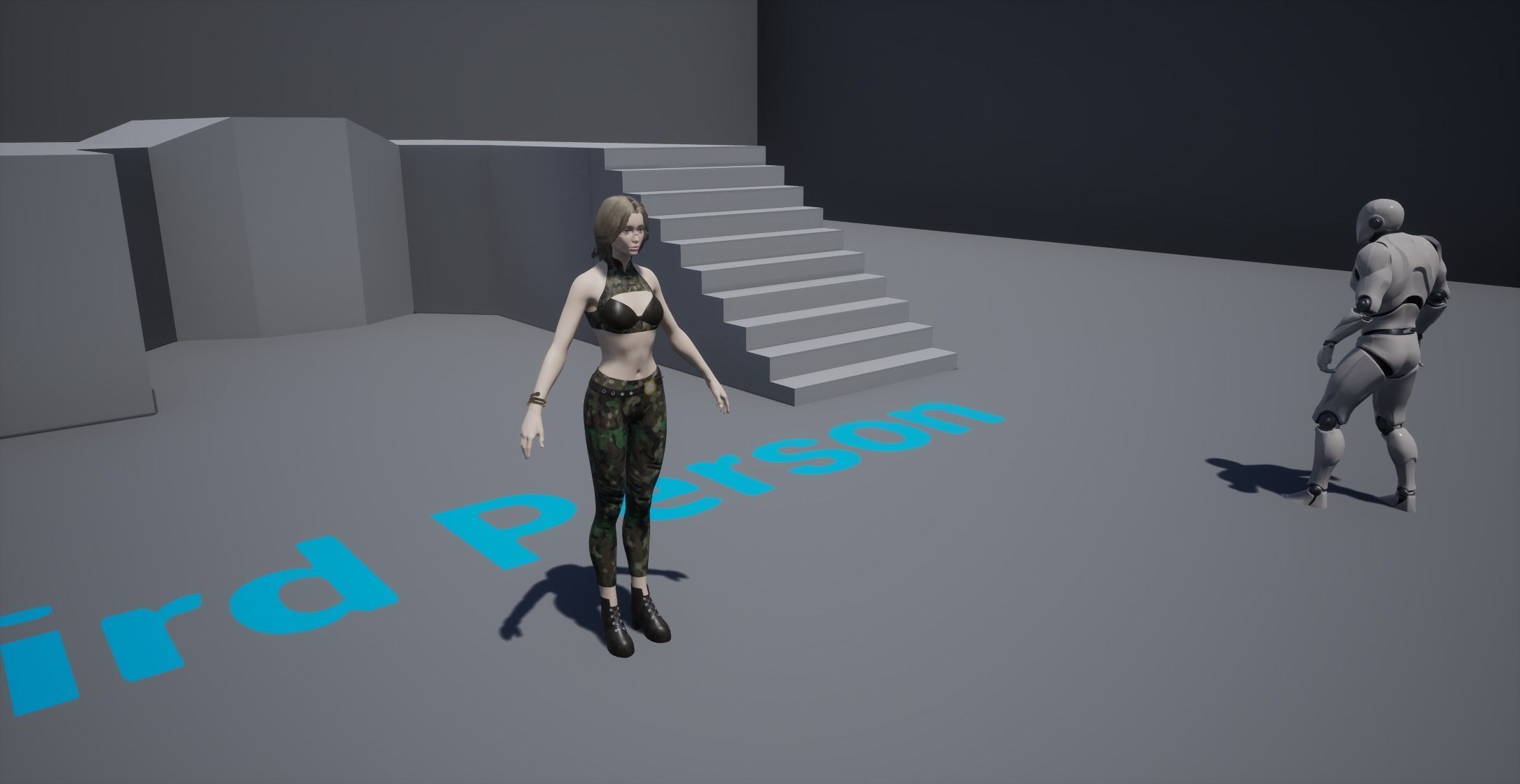 Assassin Girl Low-poly 3D model_13