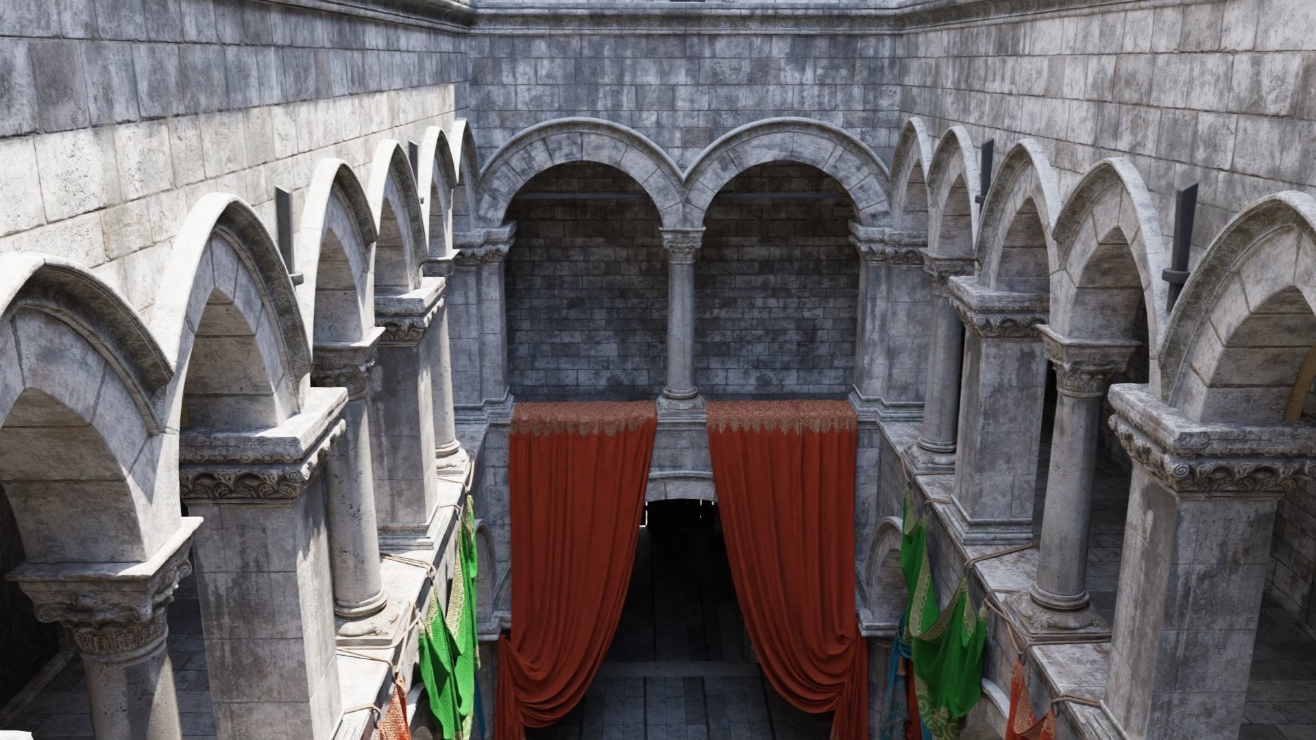 Sponza Atrium 2022 Free 3D model_5