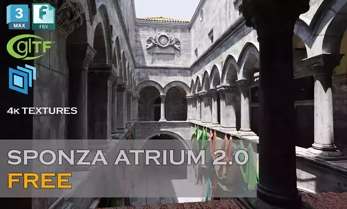 Sponza Atrium 2022 Free 3D model