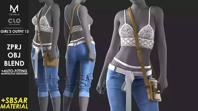 Girls Outfit 13 - Marvelous Designer