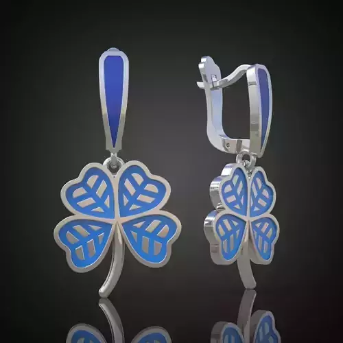 Earring 3D model 3D printable model 0072