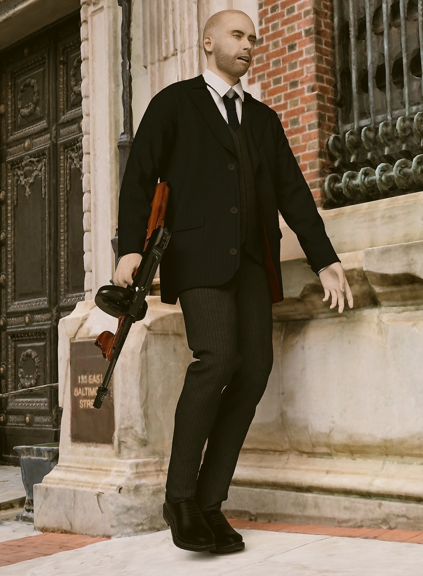 Rigged character plus suits pack made with marvelous designer 3D model_4