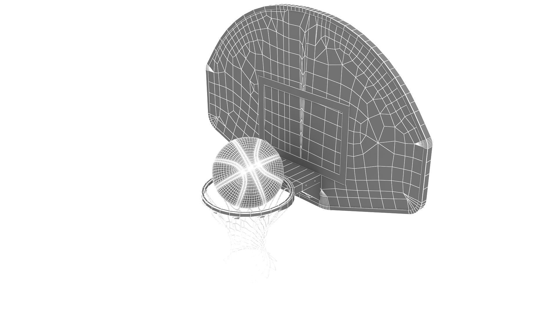 Basketball Rim with Spalding Basketball 3D model CGTrader