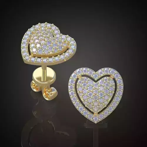 Earring 3D model 3D printable model 0075