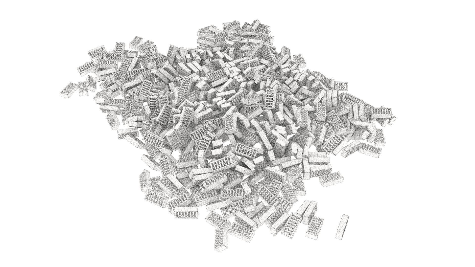 bricks pallet pile 1 3D model_11