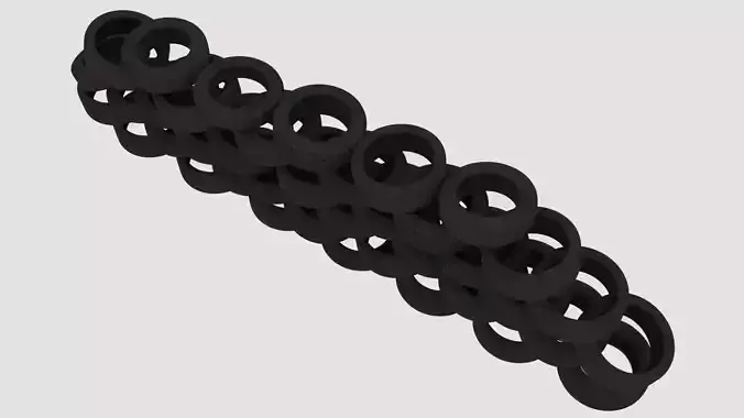 tires pile 2 3D model