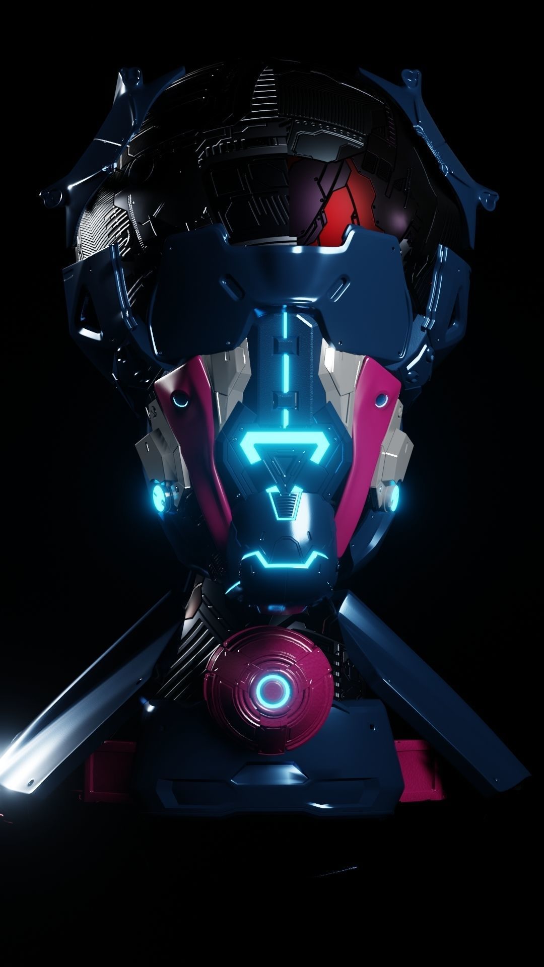 Cyborg 007 3D model_2