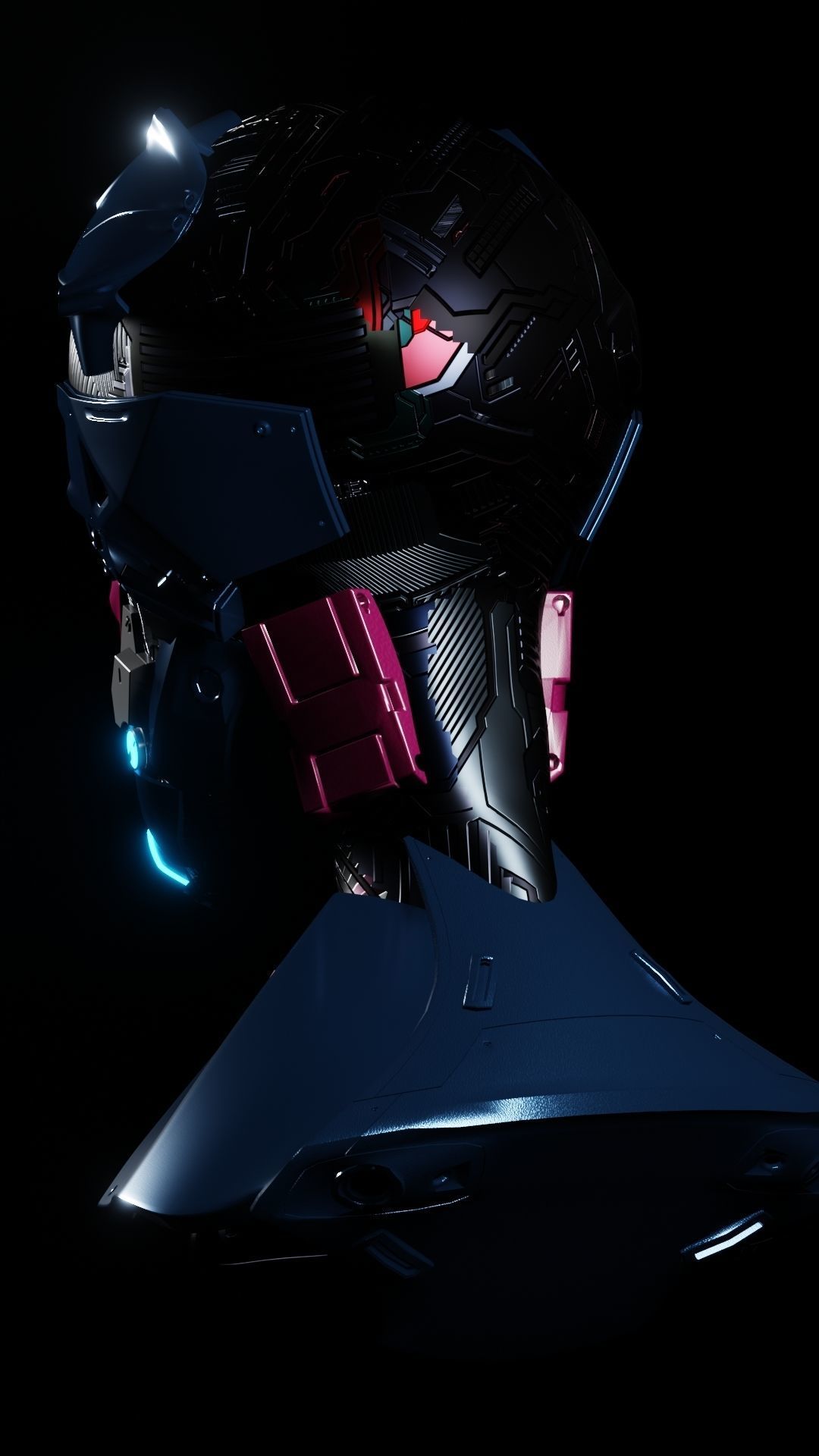 Cyborg 007 3D model_5