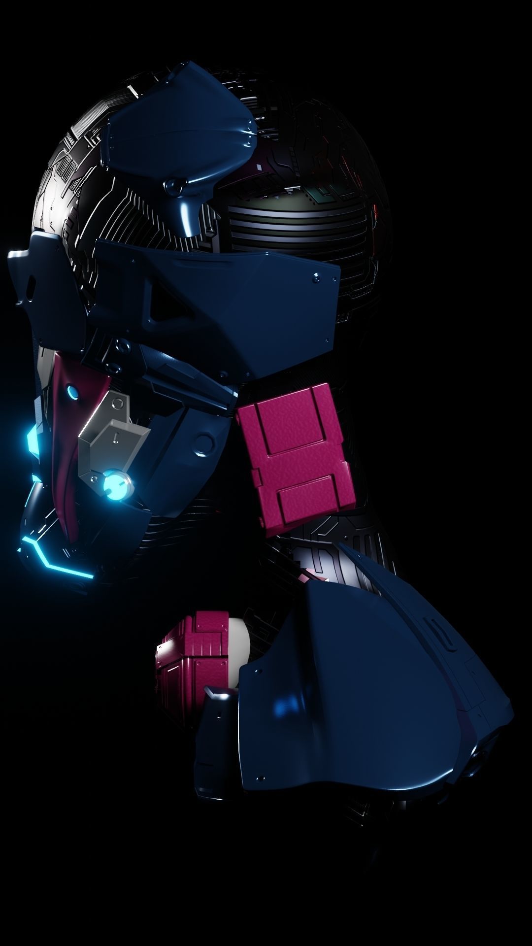 Cyborg 007 3D model_7