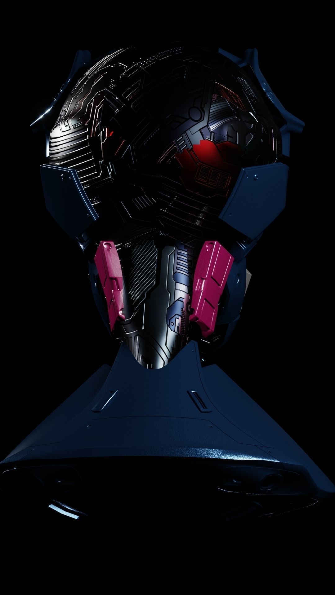 Cyborg 007 3D model_4