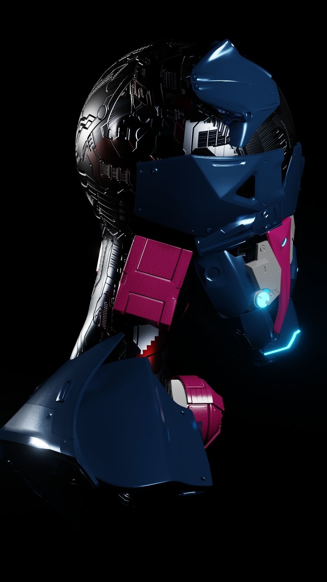 Cyborg 007 3D model_3