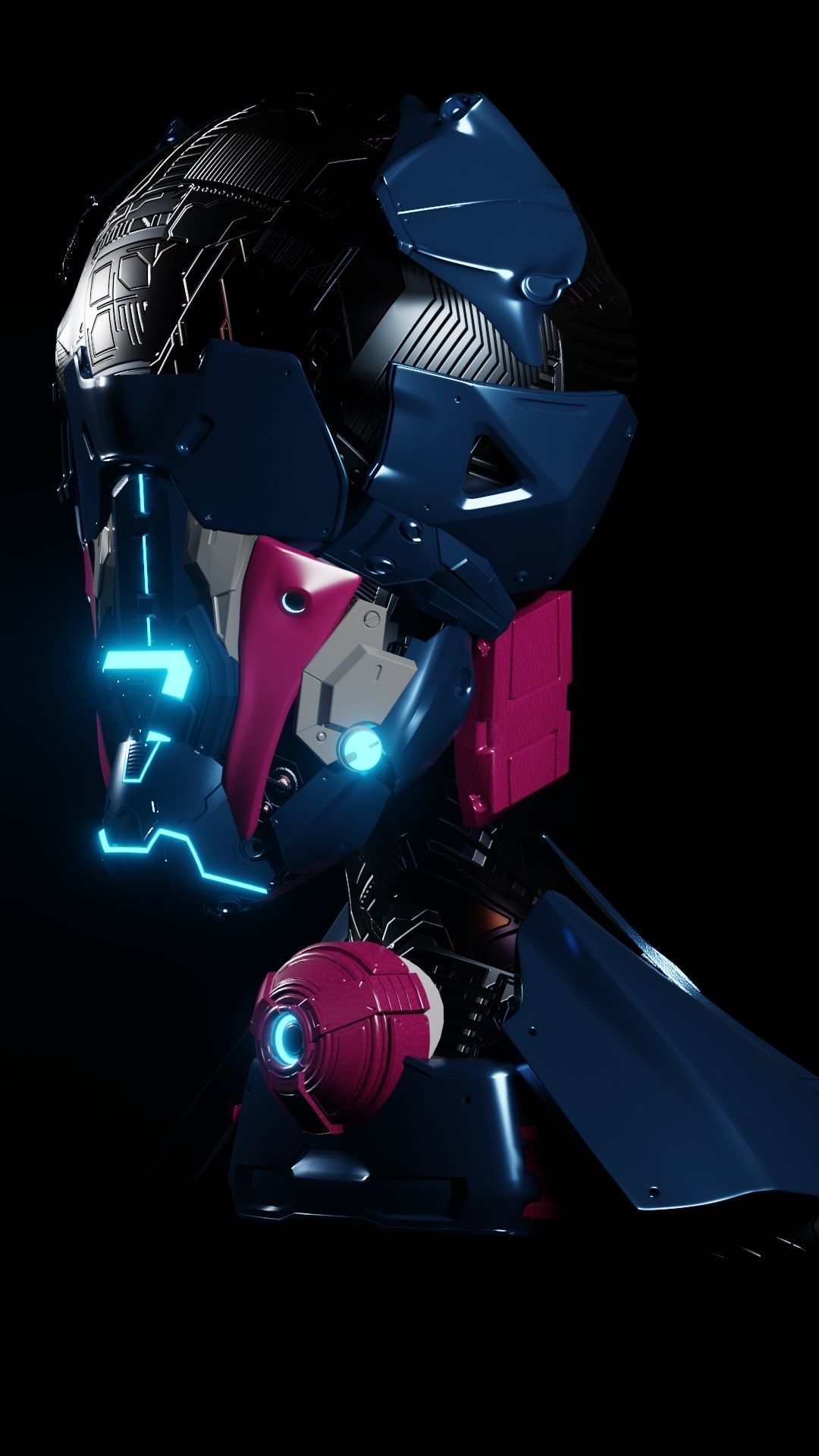 Cyborg 007 3D model_6