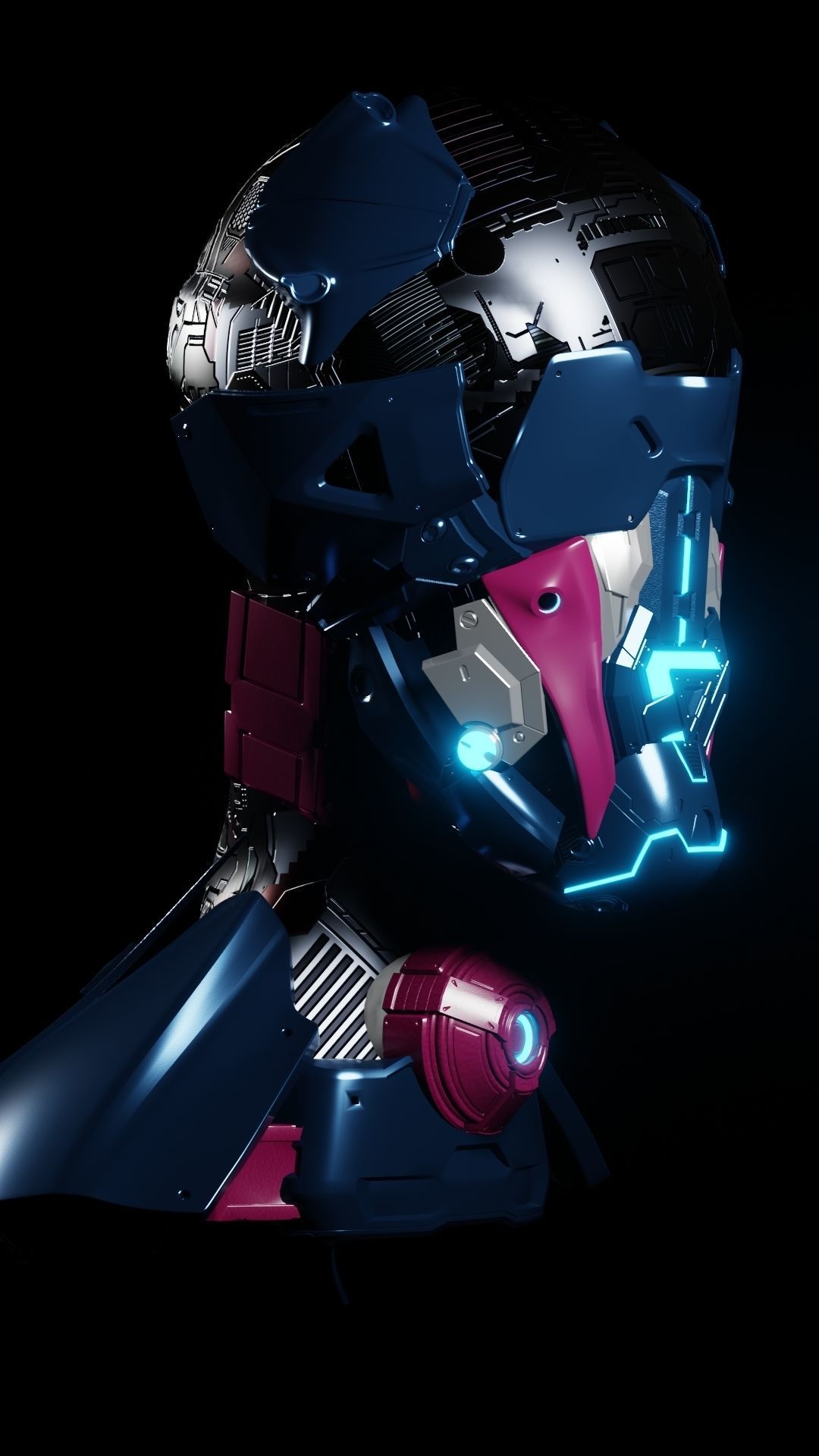 Cyborg 007 3D model_1