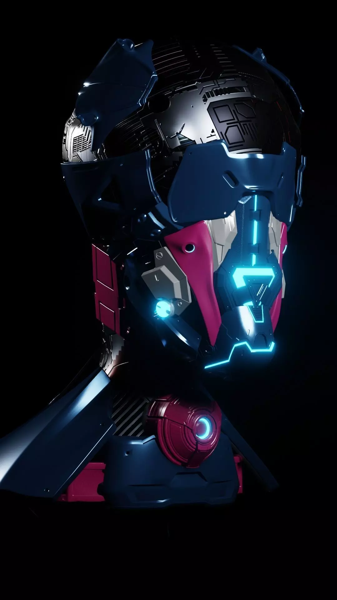 Cyborg 007 3D model_0