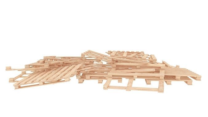 pallets pile 1 3D model