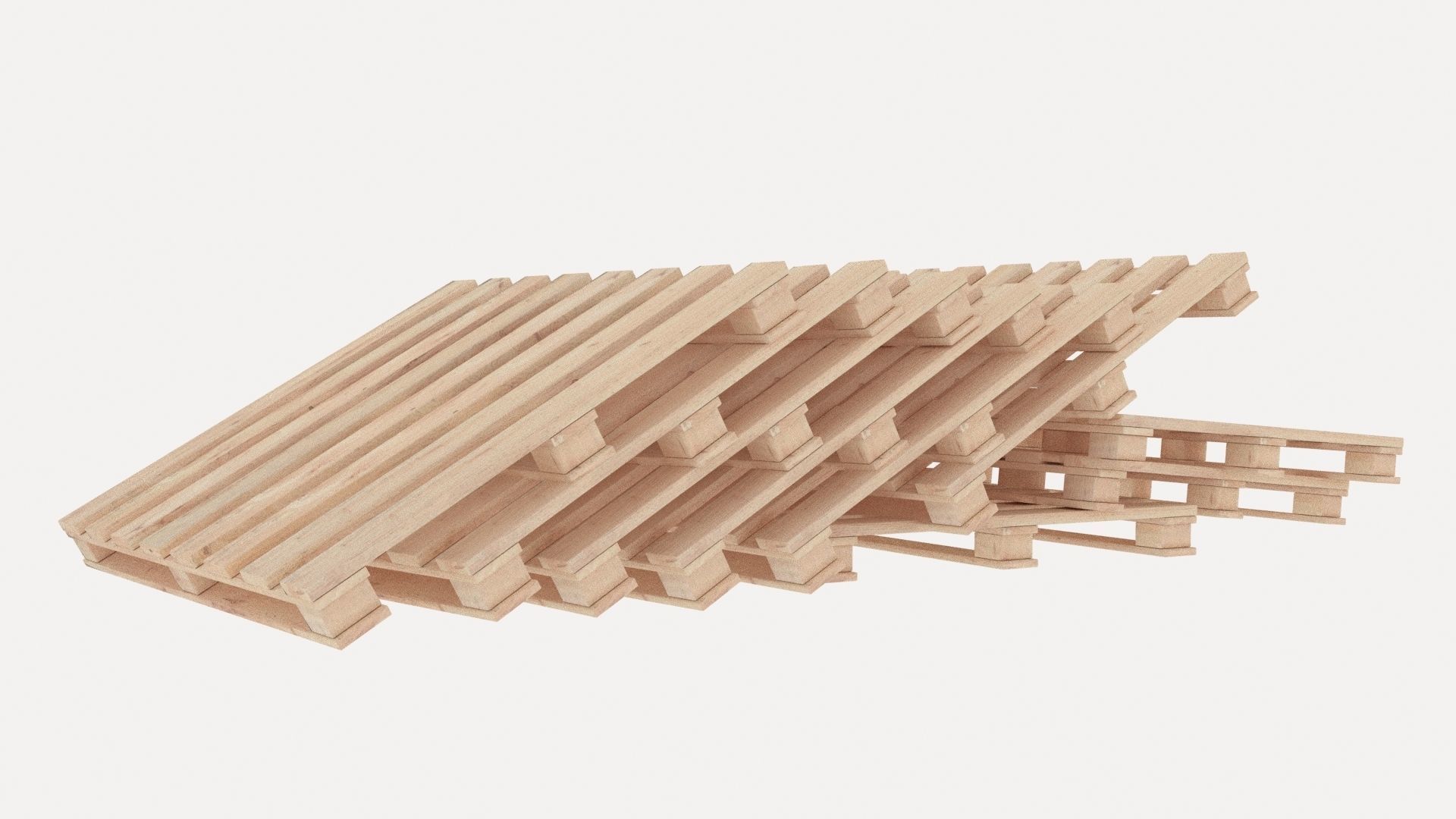 pallets pile 4 3D model_2