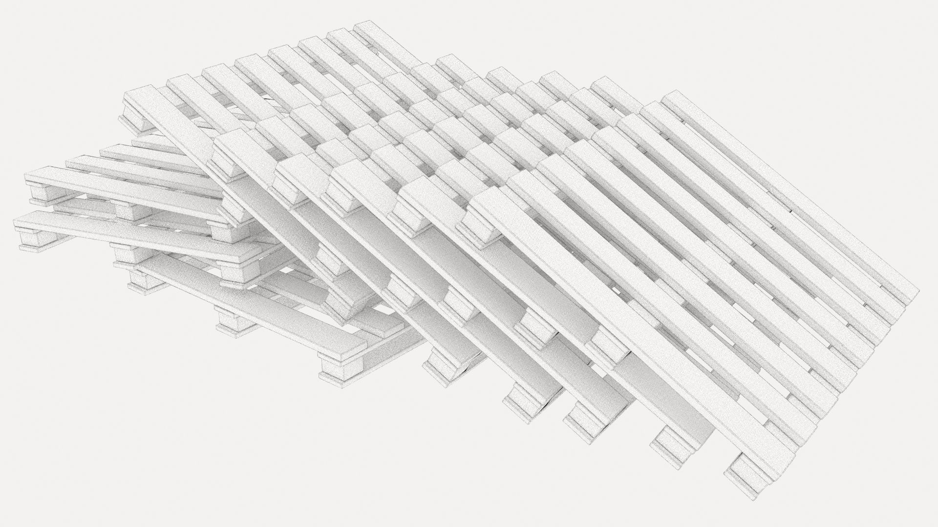 pallets pile 4 3D model_7