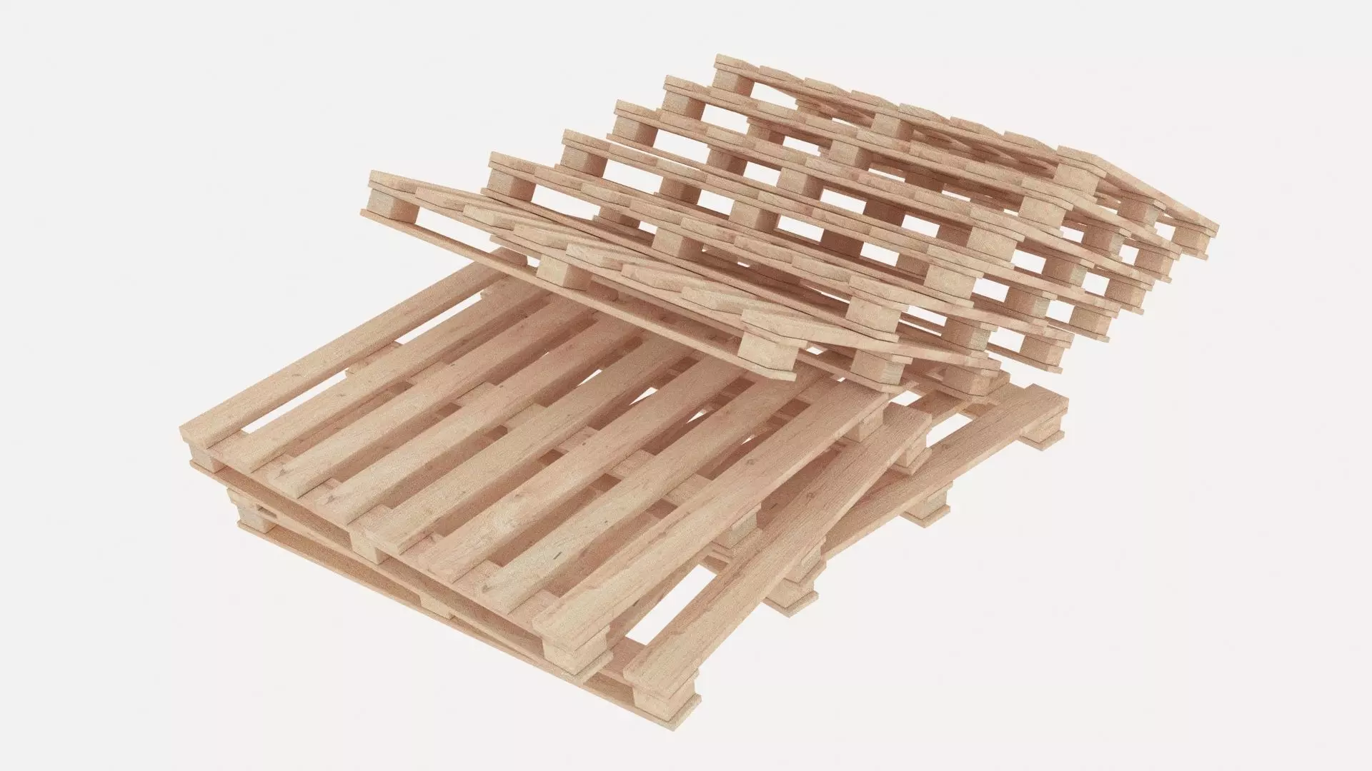 pallets pile 4 3D model_0