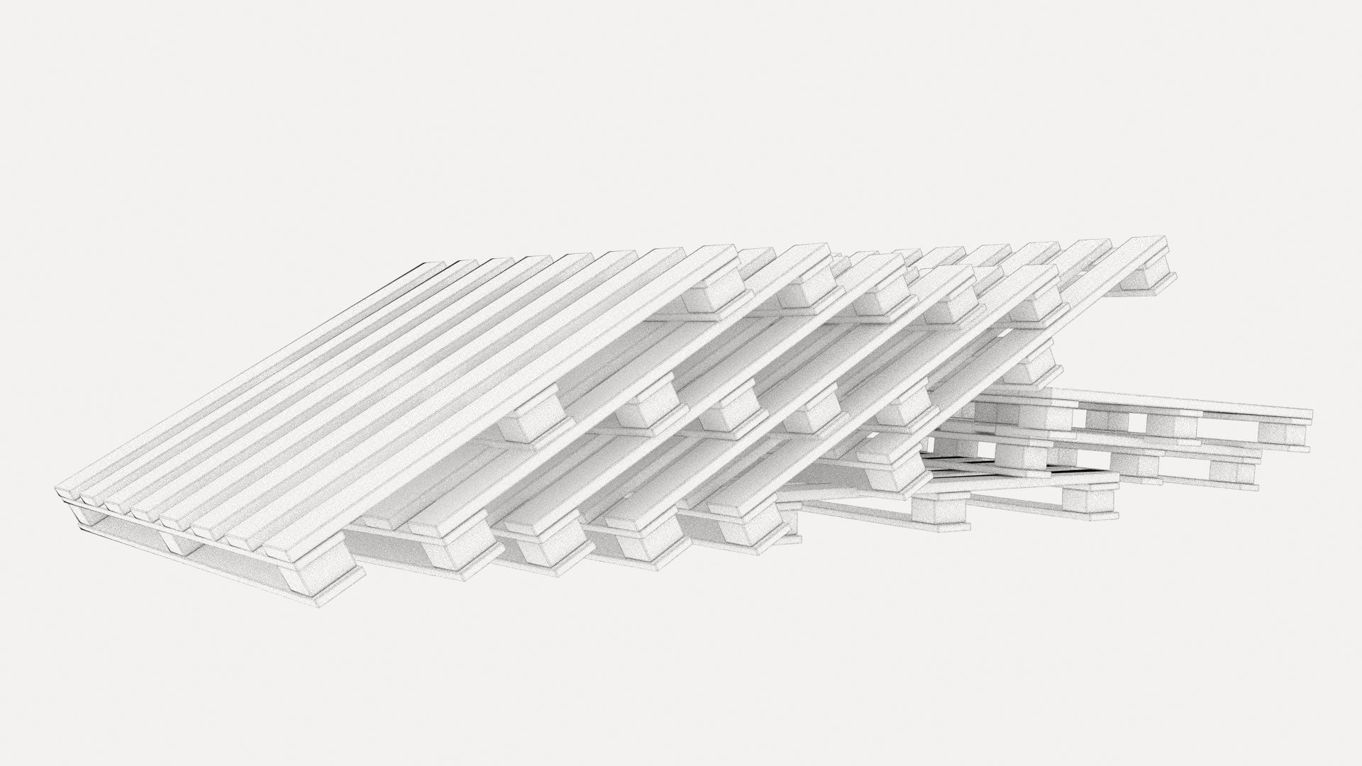 pallets pile 4 3D model_8