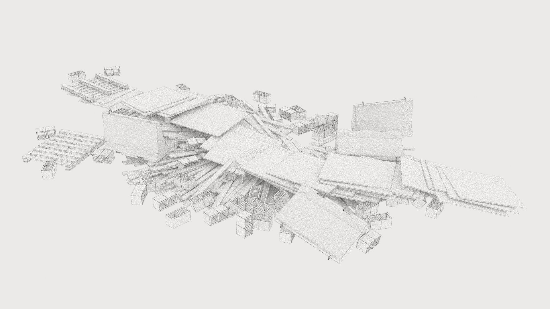 construction site pallets pile 1 3D model_11