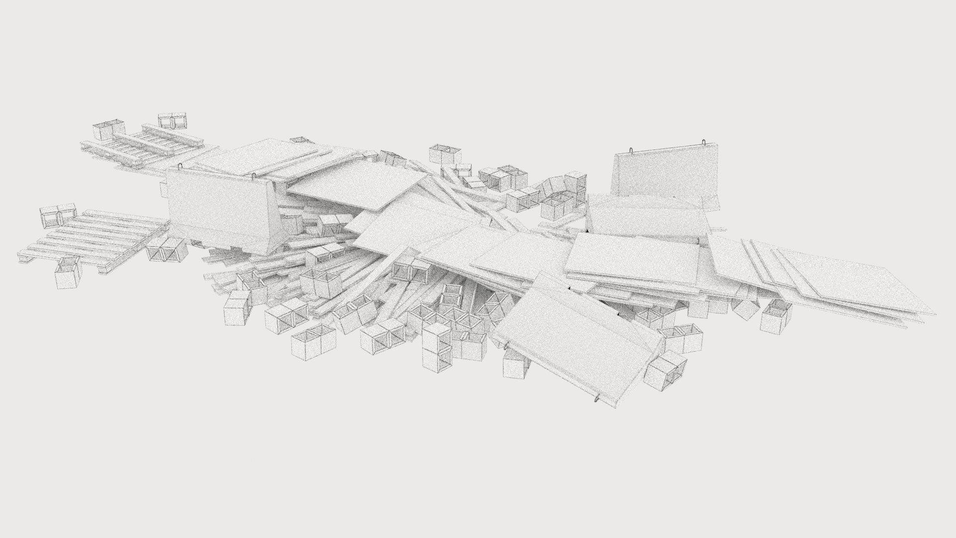 construction site pallets pile 1 3D model_7